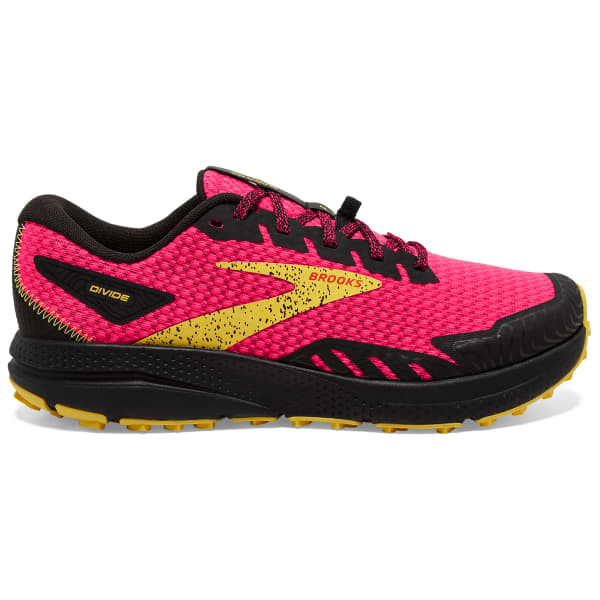 Chaussure trail BROOKS DIVIDE 4 W DIVA PINK/BLACK/LEMON CHROME