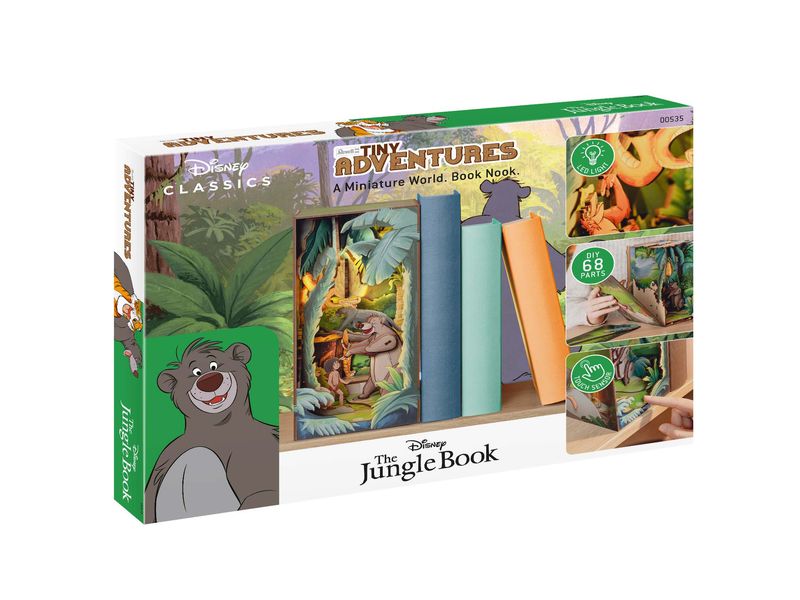 Revell Bausatz Disney The Jungle Book Zauberhafte Miniaturwelt mit LED-Beleuchtung für Ihr Bücherregal