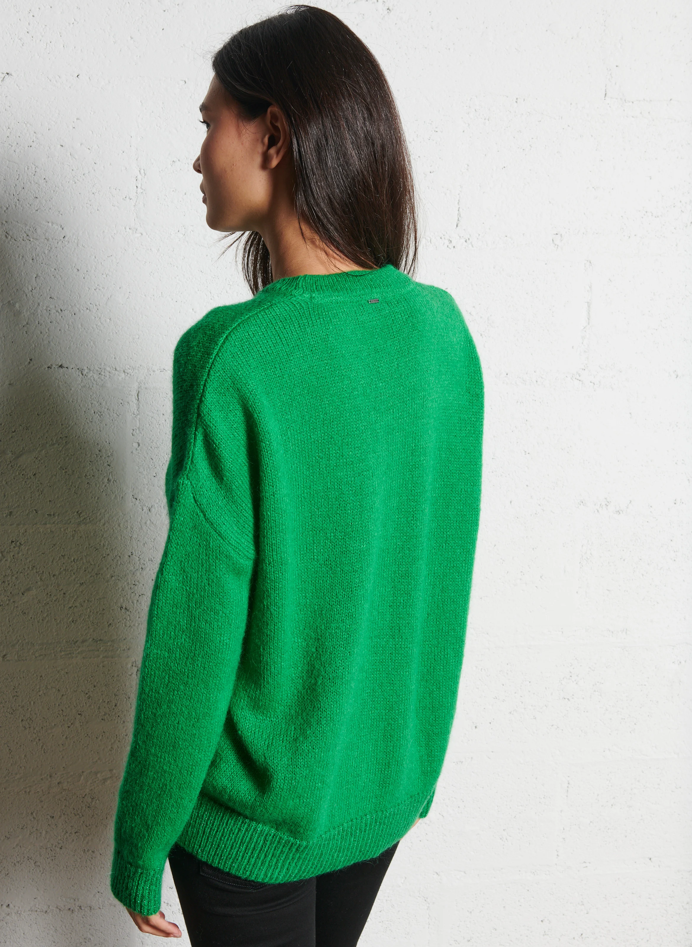 Pull col rond| Vert