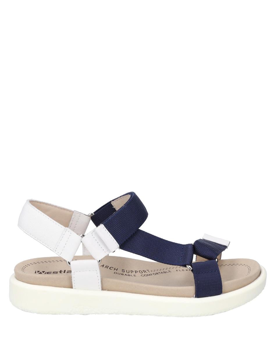 Sandale Albi 02, blau-kombi