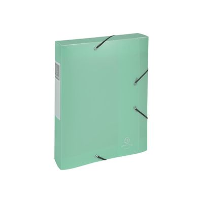 Exacompta Chromaline Pastel - Boîte de classement plastique (livrée à plat) - dos 60 mm - disponible dans différentes couleurs pastels