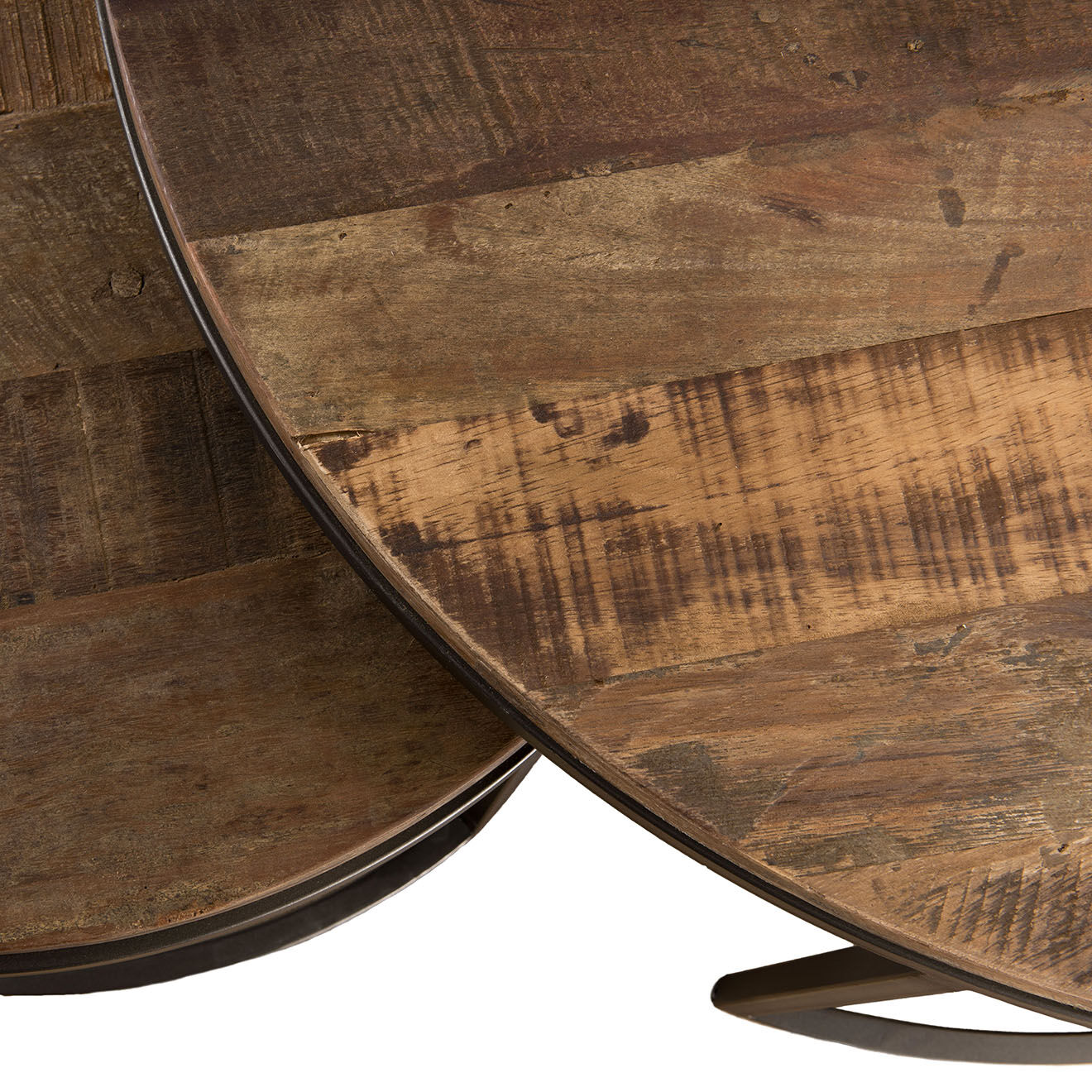 Macabane 2 Tables gigognes Sixtine teck