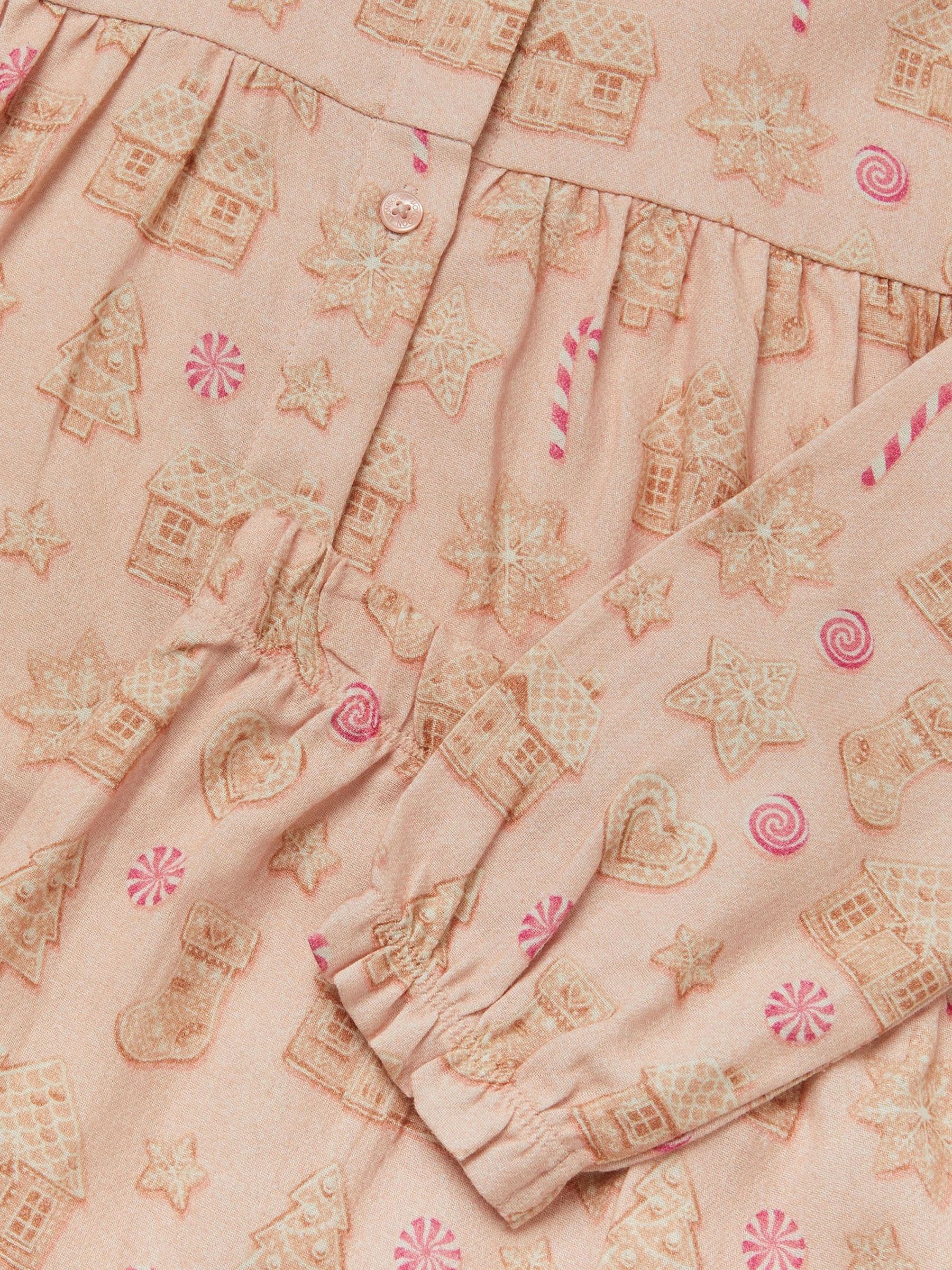 Monsoon lange Kerstmis Pyjama's Set met peperkoek Print