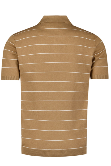 NO-EXCESS bruine heren polo
