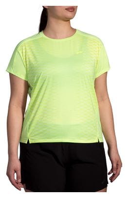 Maillot manches courtes Brooks Sprint Free Run 2.0 Jaune Femme