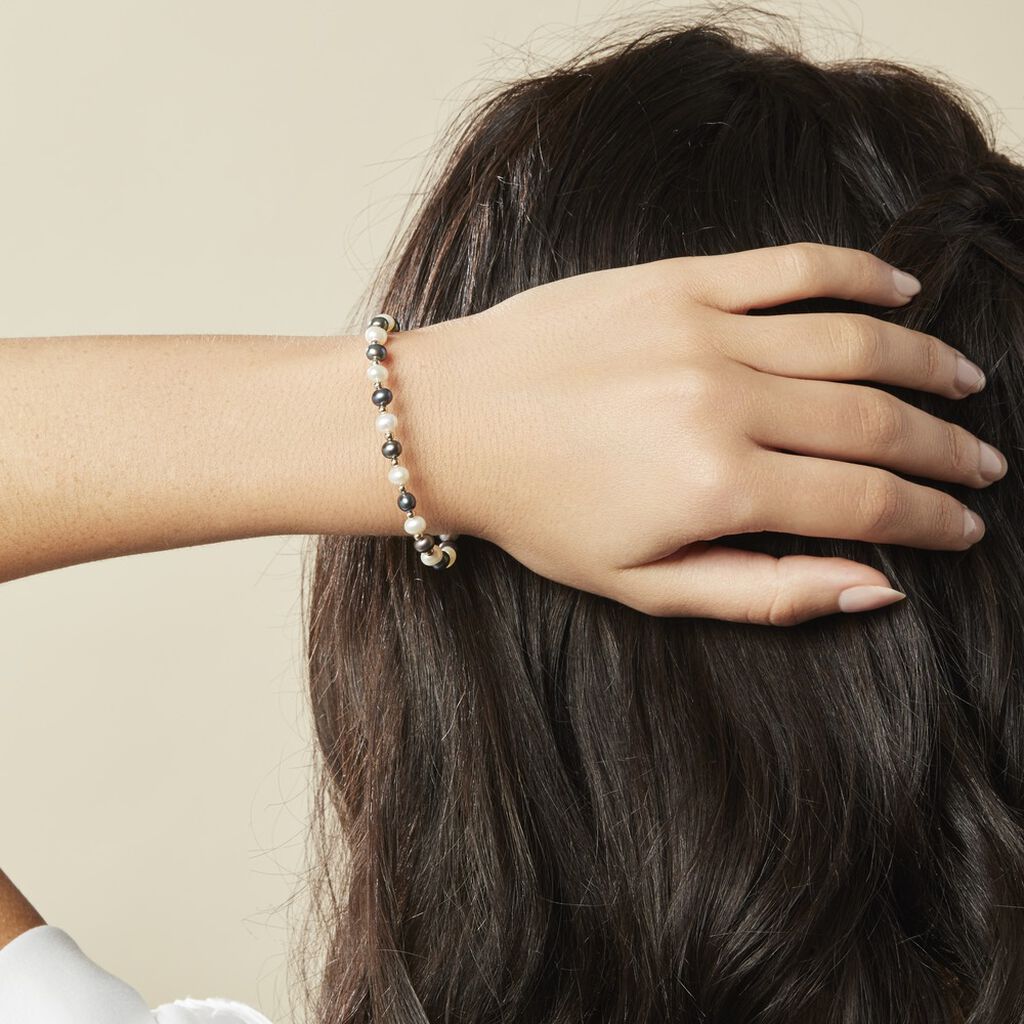 Bracelet Saida Or Jaune Perle De Culture