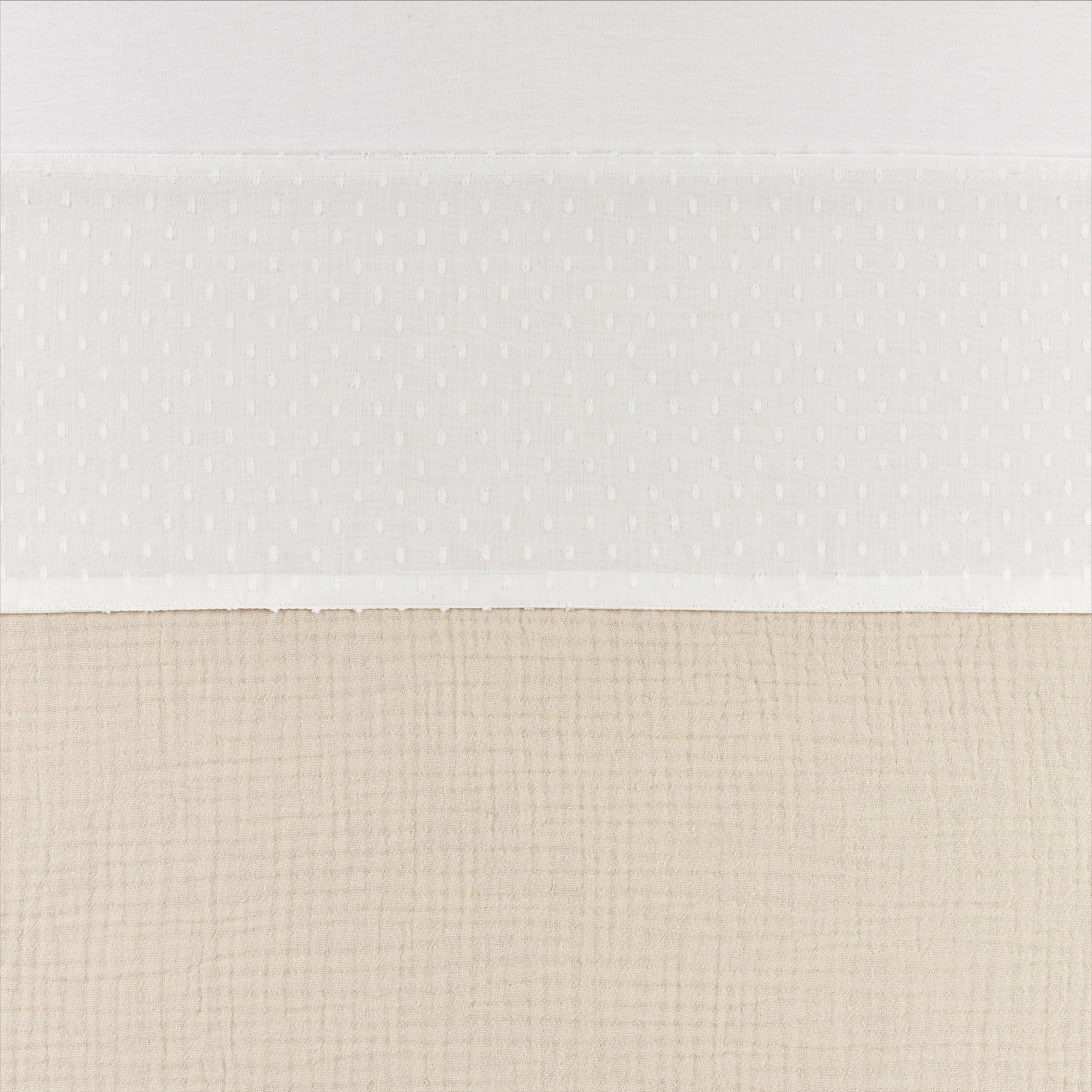 Meyco ledikantlaken Plume offwhite