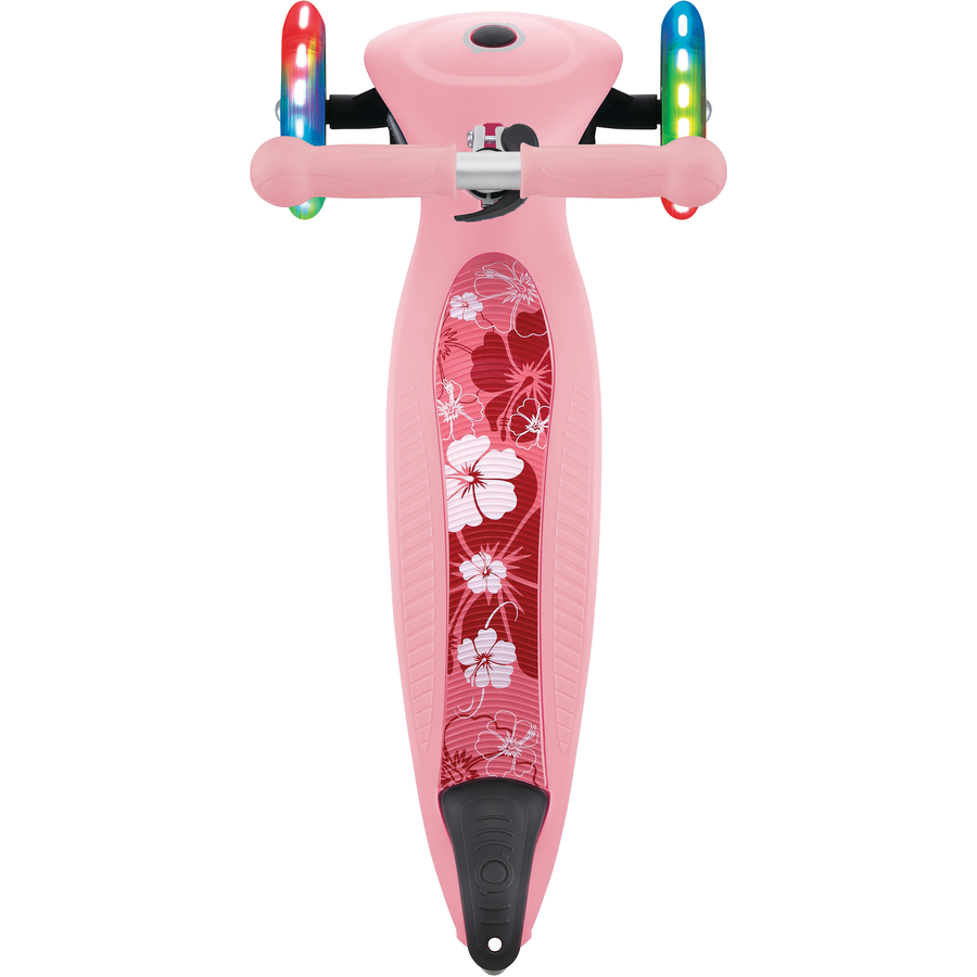 GLOBBER JUNIOR FOLDABLE FANTASY LIGHTS pastellrosa-Flowers, mit Leuchtrollen