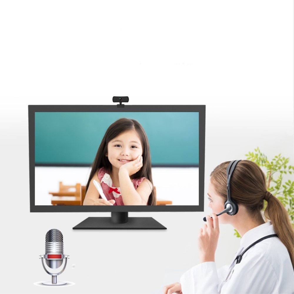 USB Webcam 4MP / 2K 1080p HD Kamera Laptop / PC mit Mikrofon 360° Drehbar