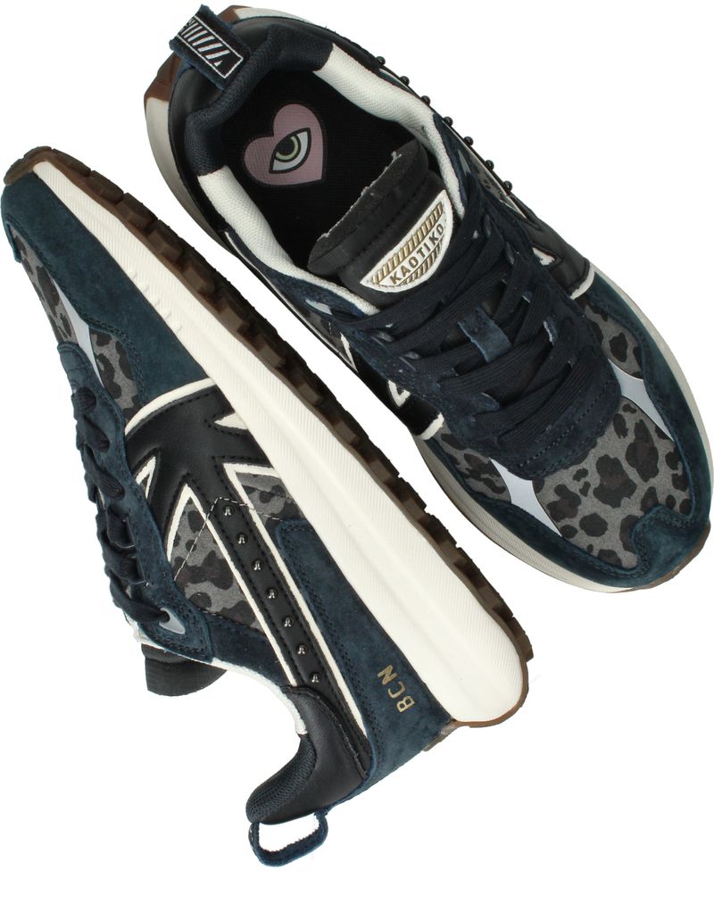 Kaotiko Detroit Glam Sneakers Blauw Dames