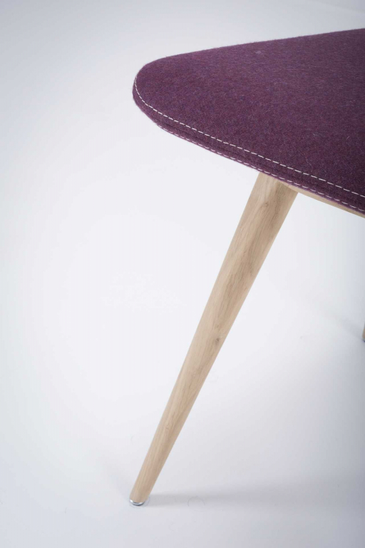 Gazzda Ena stoel whitewash Toledo Leather Nero