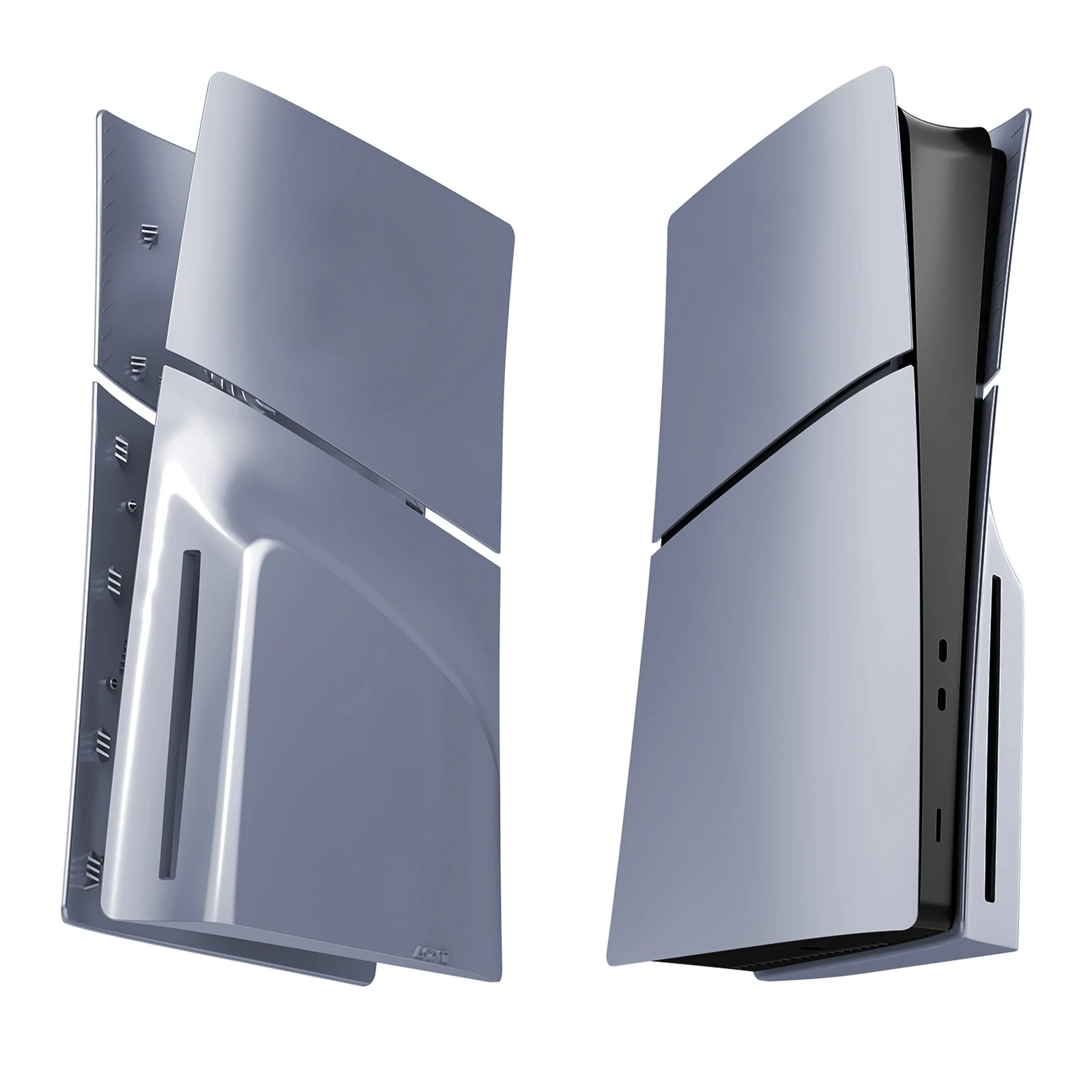PlayStation 5 PS5 Slim Disk Edition Frontplatte Faceplate Gehäuse Case Cover Dock Ersatzplatte - Silber
