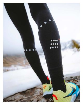 Collant Long Femme Compressport Winter Trail Under Control Noir