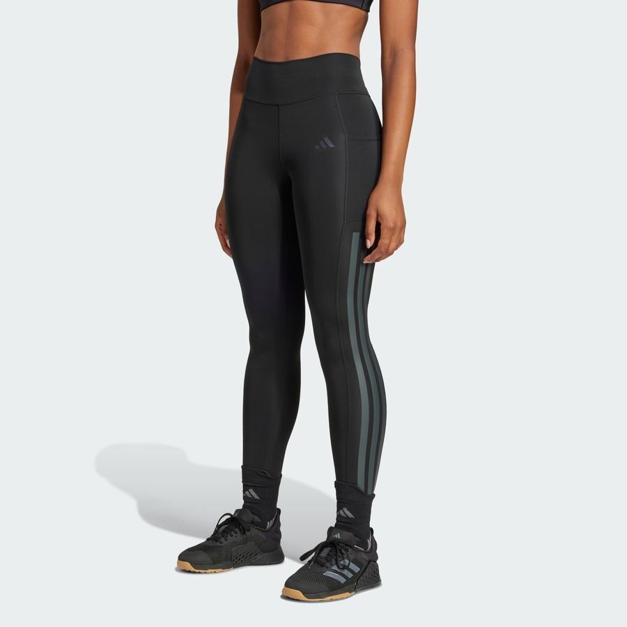 Adidas Legging long 3 bandes Optime