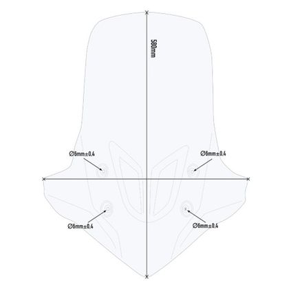 Bulle Givi Haute protection Incolore