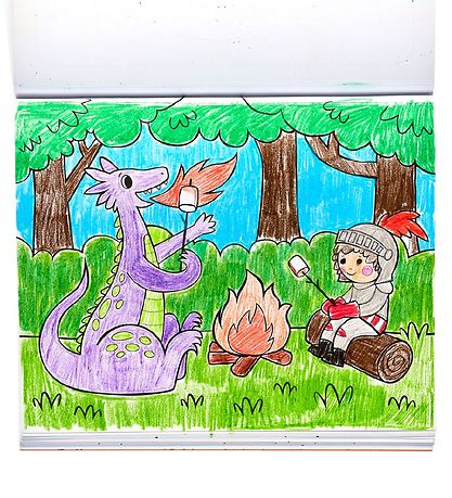 Ooly Malbuch - 31 Seiten - Ritter und Dragons
