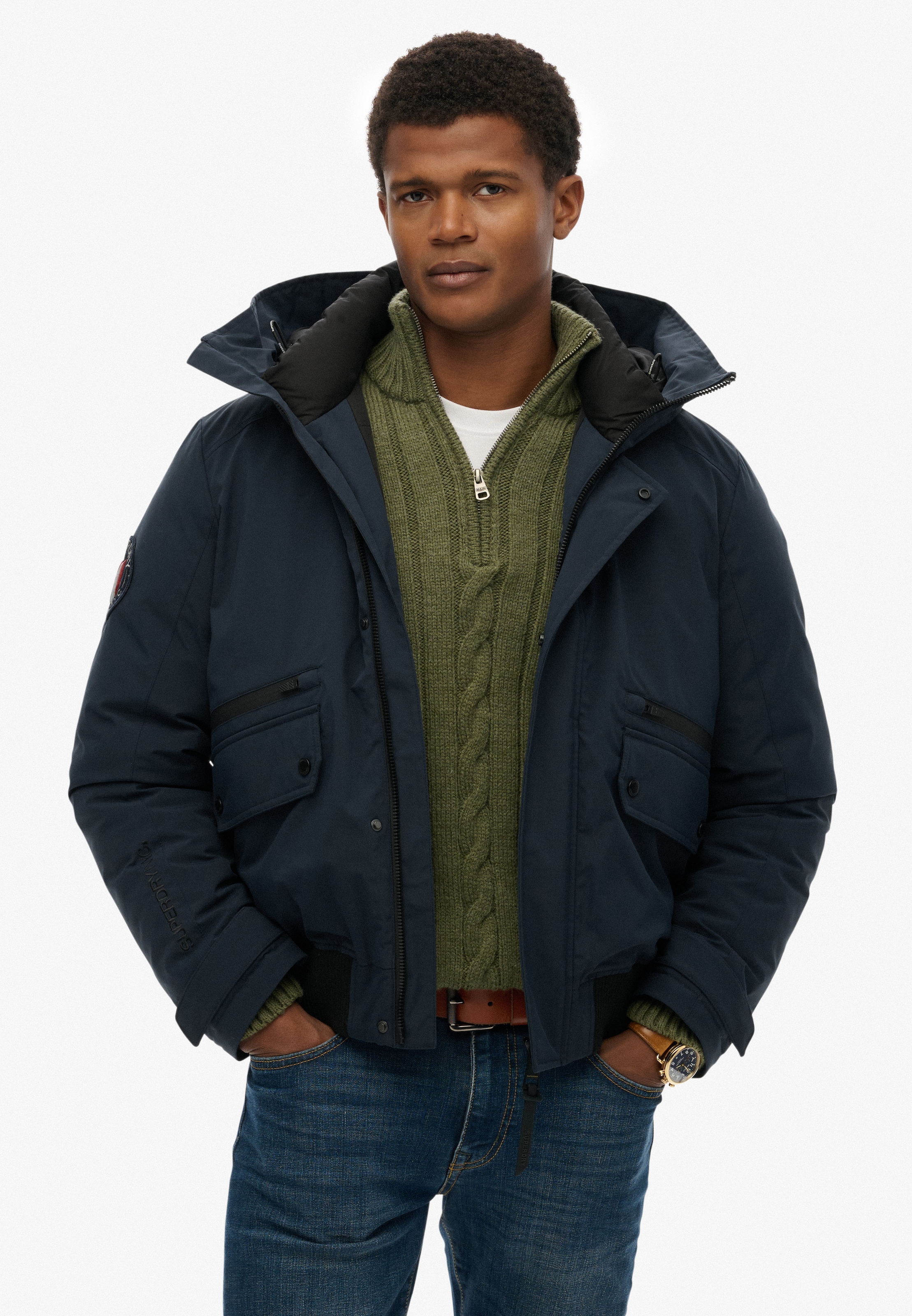 Superdry Steppjacke »CITY PADDED BOMBER JACKET« ohne Kapuze