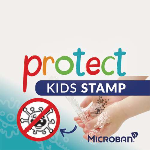 STOP-CORONA MICROBAN® protect KIDS STAMP