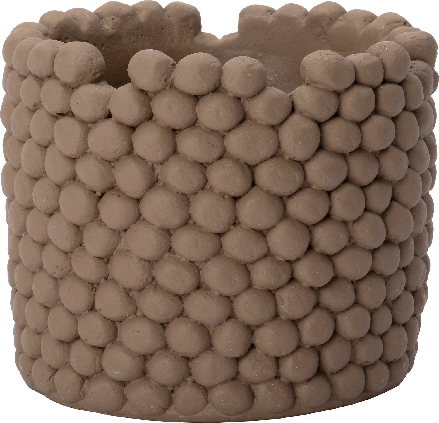 Intratuin bloempot Lian bruin D 14 H 11 cm