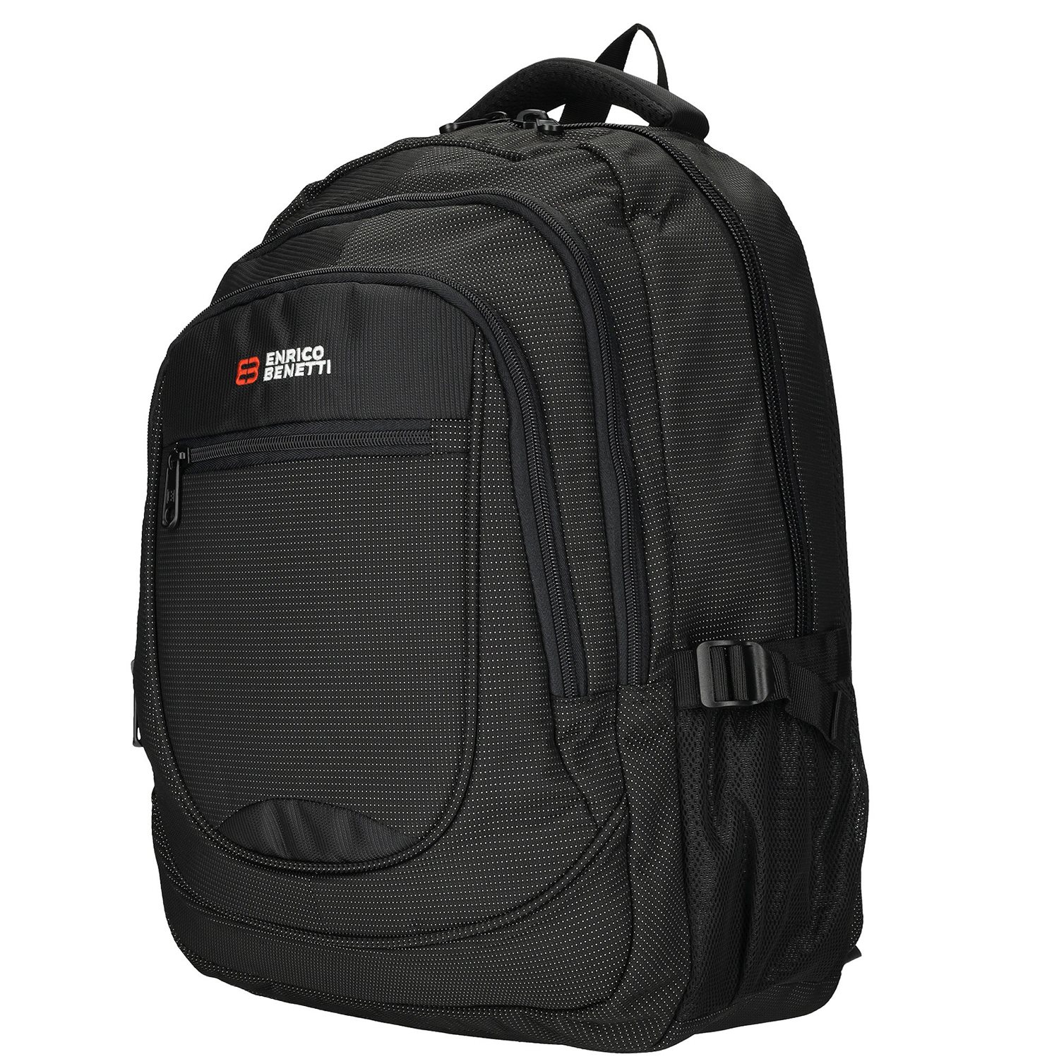 Enrico Benetti Santa Cruz 17.3'' Laptop Backpack dots black white