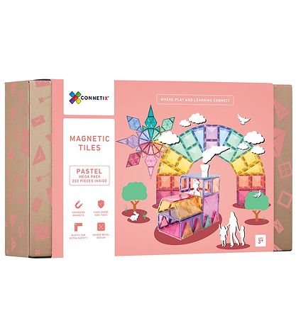 Connetix Magnets?t - 202 Dele - Pastel Mega Pack