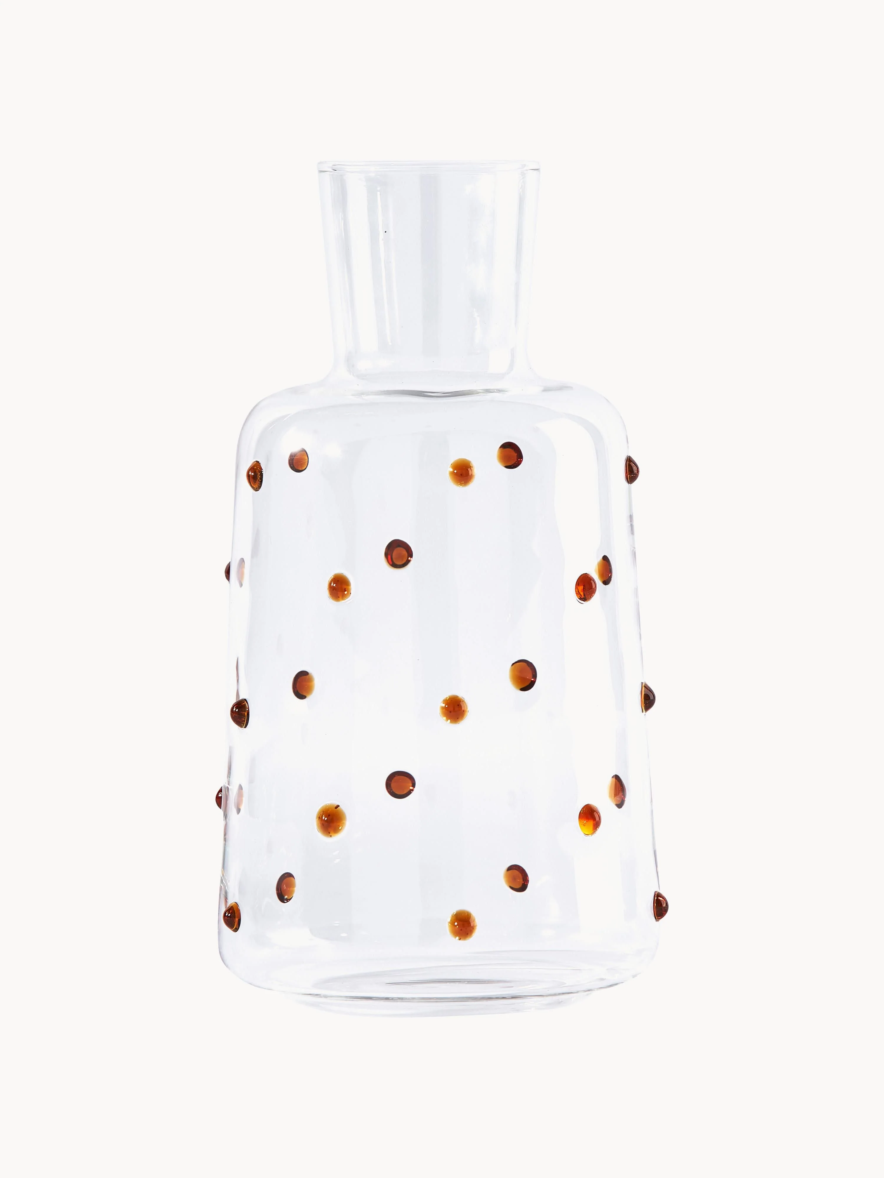 Mondgeblazen karaf Nob van borosilicaatglas, 2 L