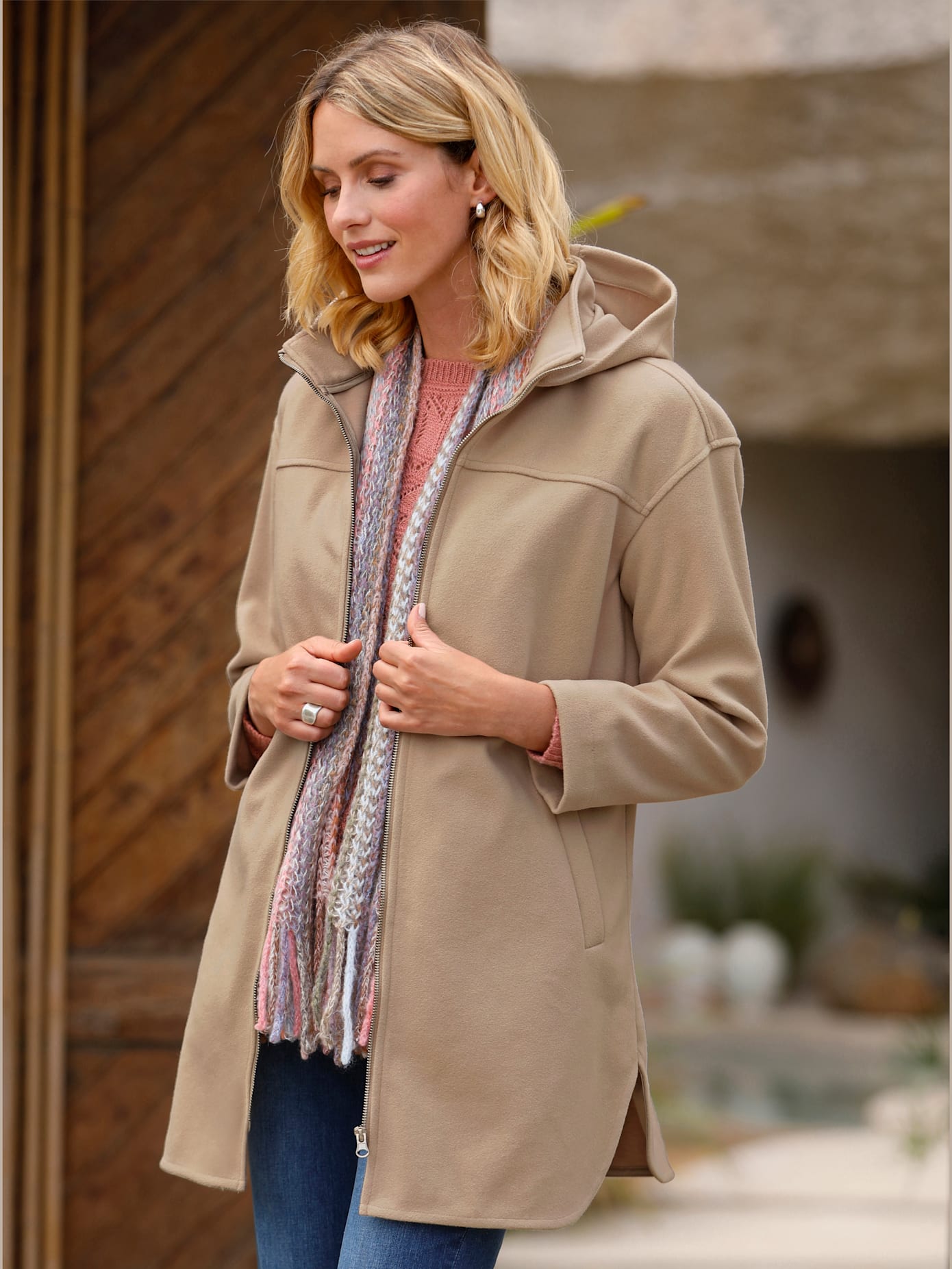 Veste longue veste mi-saison légère