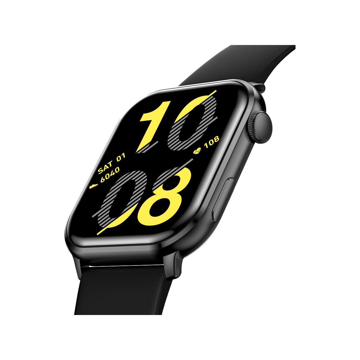 Montre SMARTY 2.0 training mixte connecté métal bracelet silicone noir