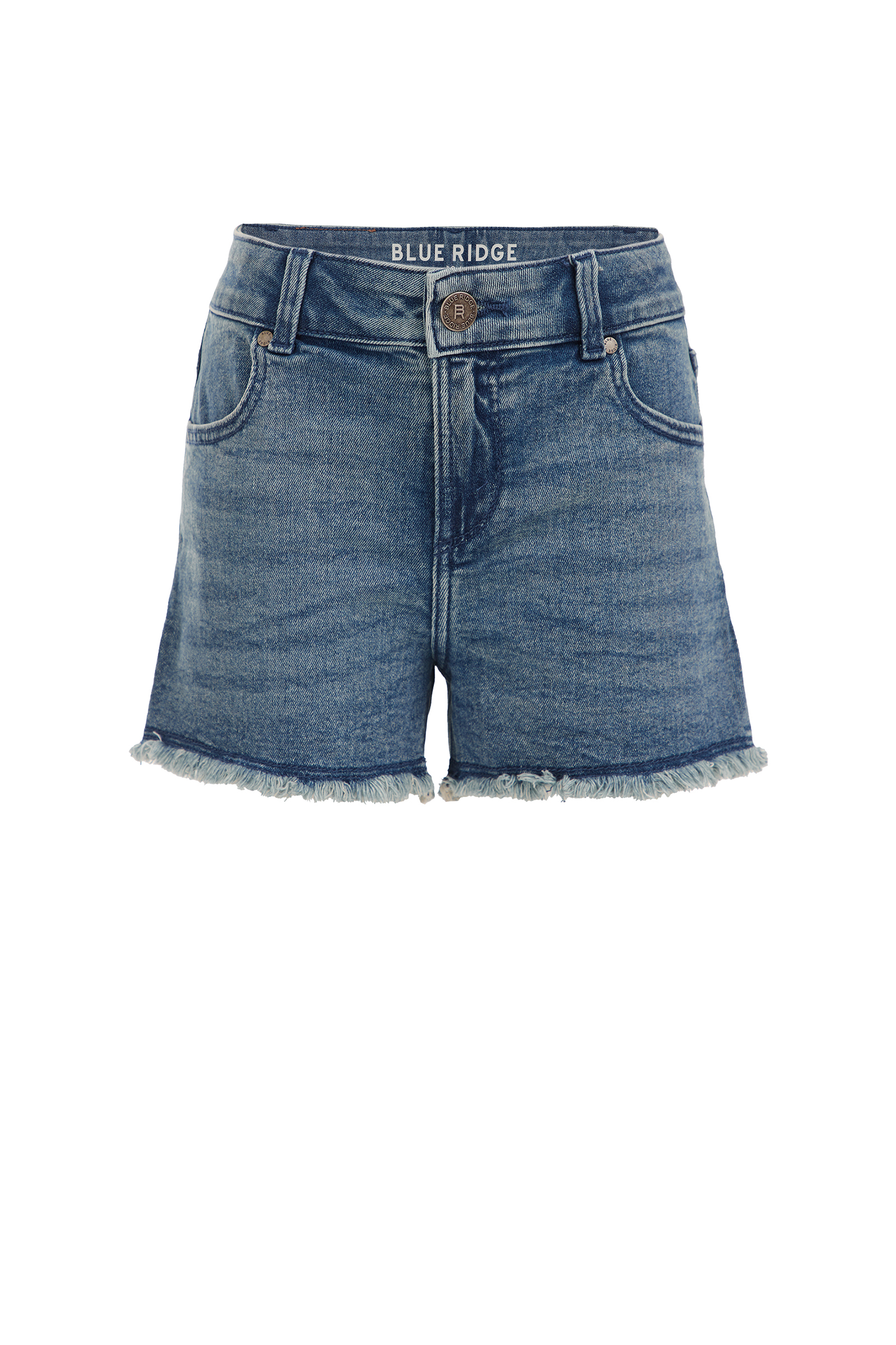 Meisjes slim fit denimshort Blue Ridge Groenblauw