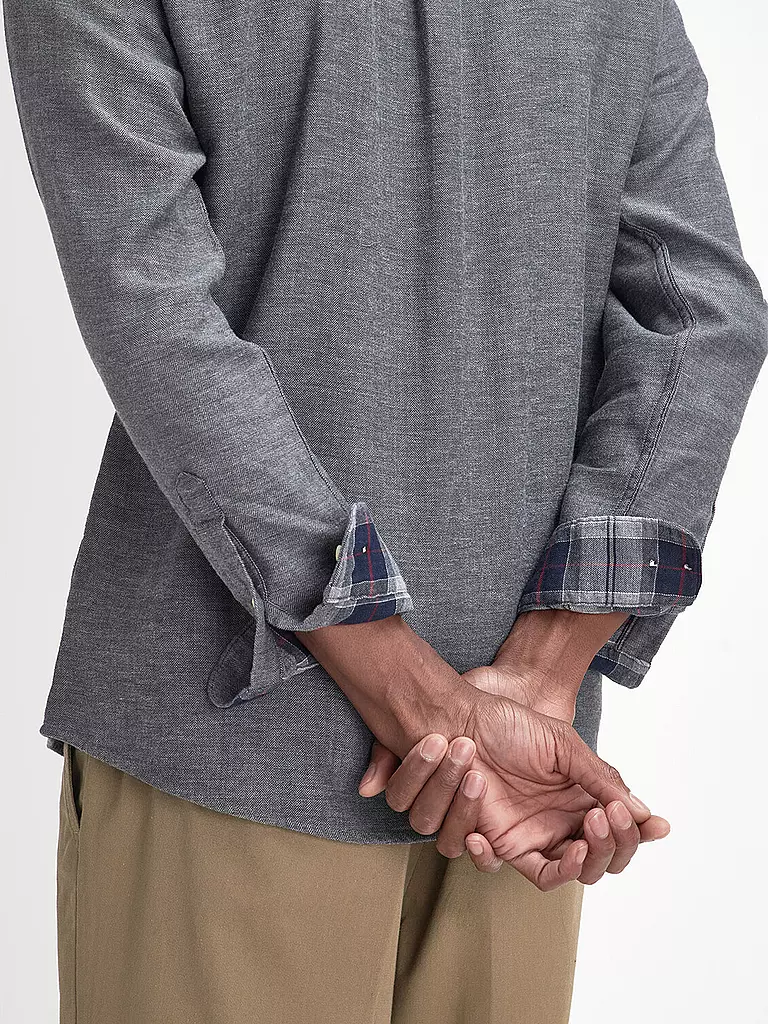 BARBOUR Hemd BUCKLEY Tailored Fit grau