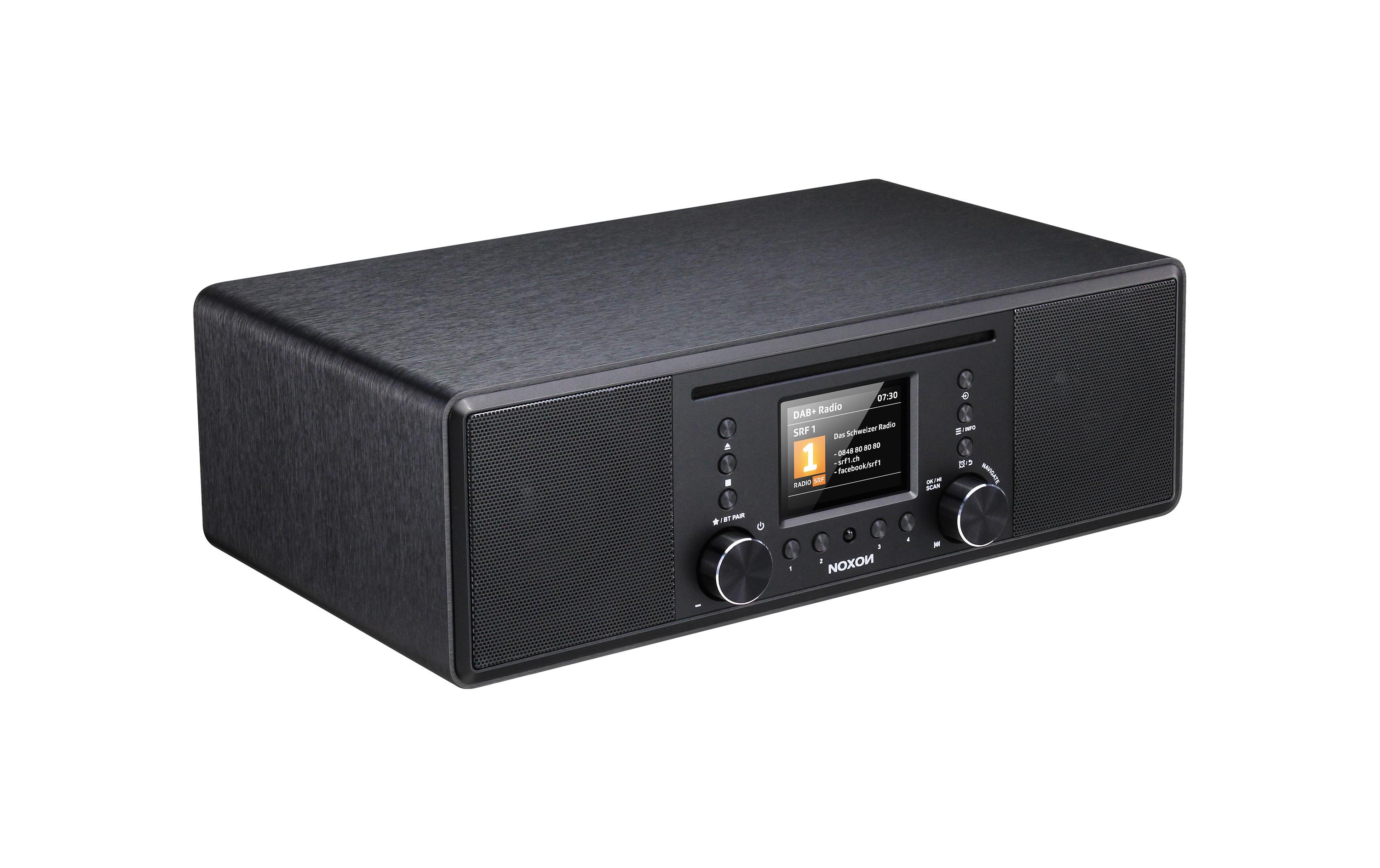 DAB+ Radio Furka Schwarz<br>DAB+/FM/Bluetooth/CD-Spieler