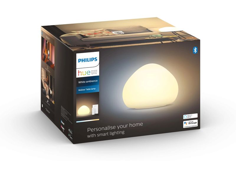 Philips Hue Tischleuchte White Ambiance, Wellner, E27, 8 W, Tischleuchte