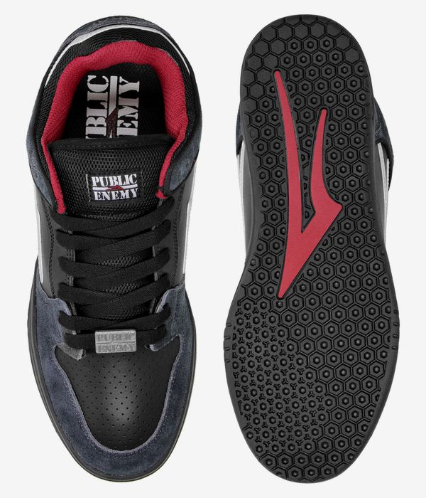 Lakai Telford Low Schuh (black charcoal suede)