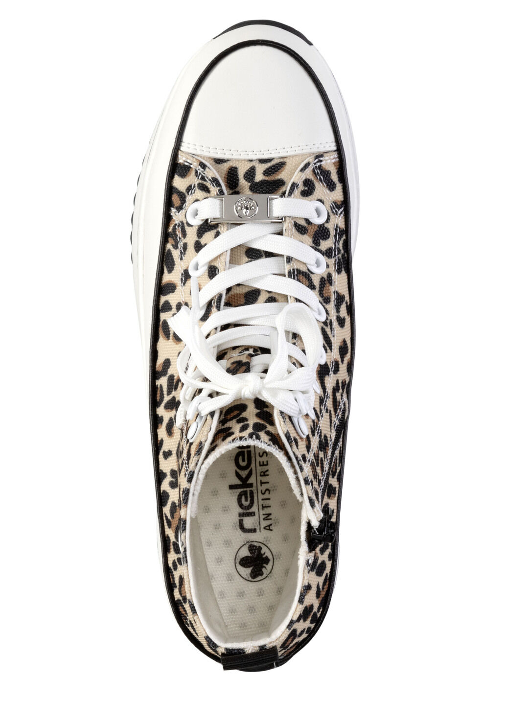 Rieker Schnür-Bootie in Leo-Print oder Denim-Style