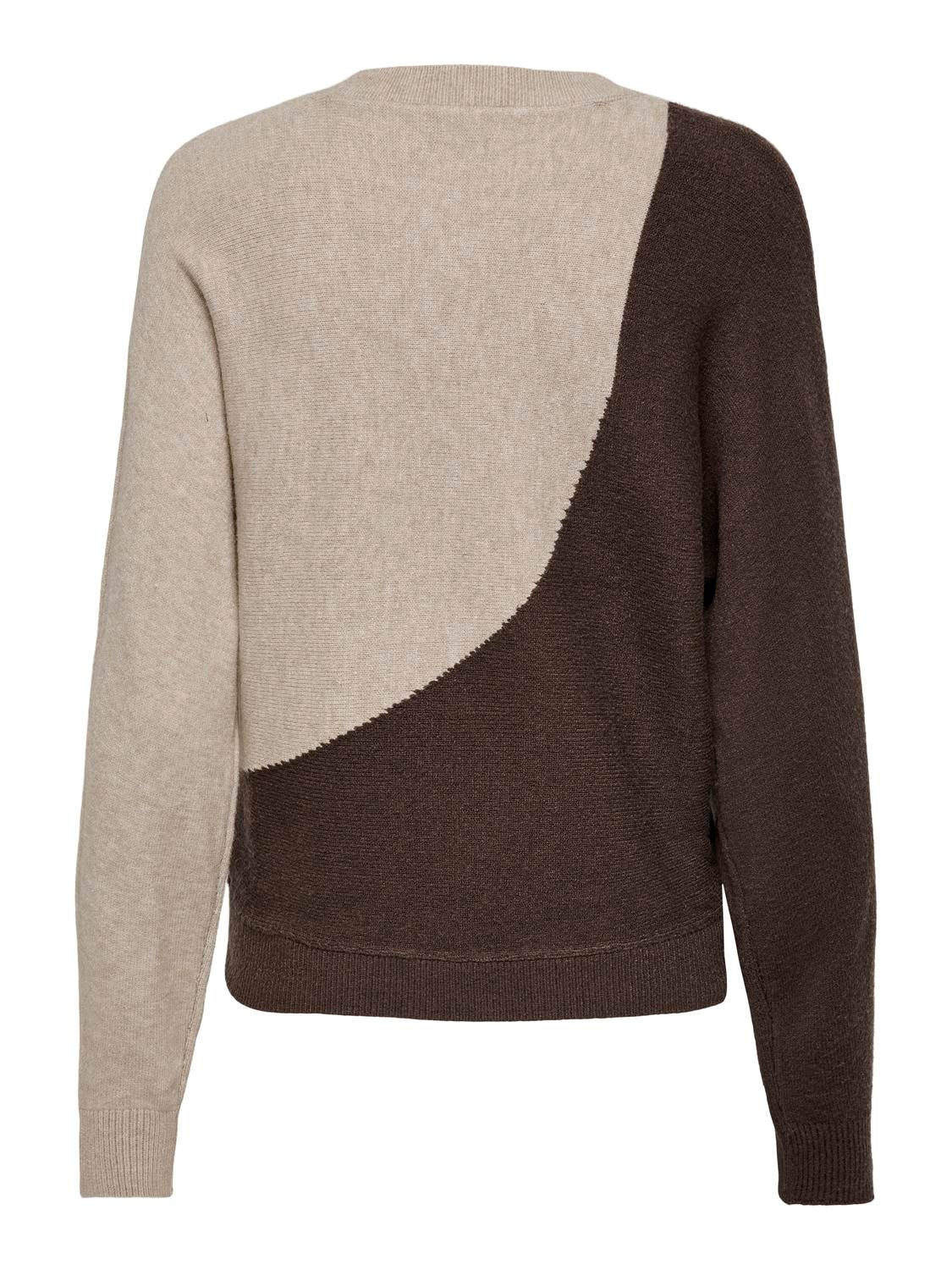 JDYMARCO Strickpullover Chocolate Brown