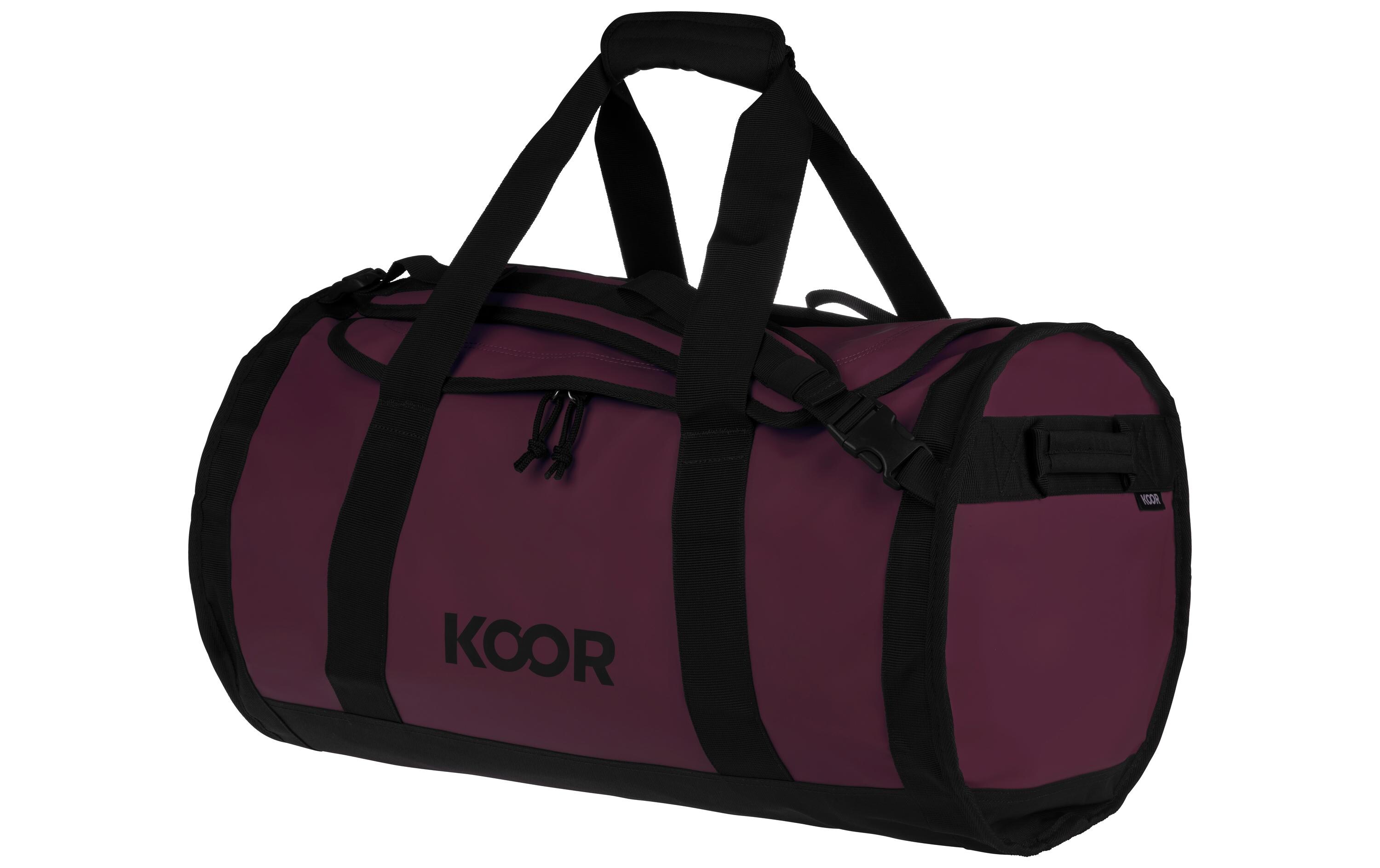 Duffle Bag Sooma 50 l, MaroonWasserabweisende Reisetasche