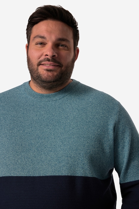 Men+ Pullover, Streifen, bis 8 XL