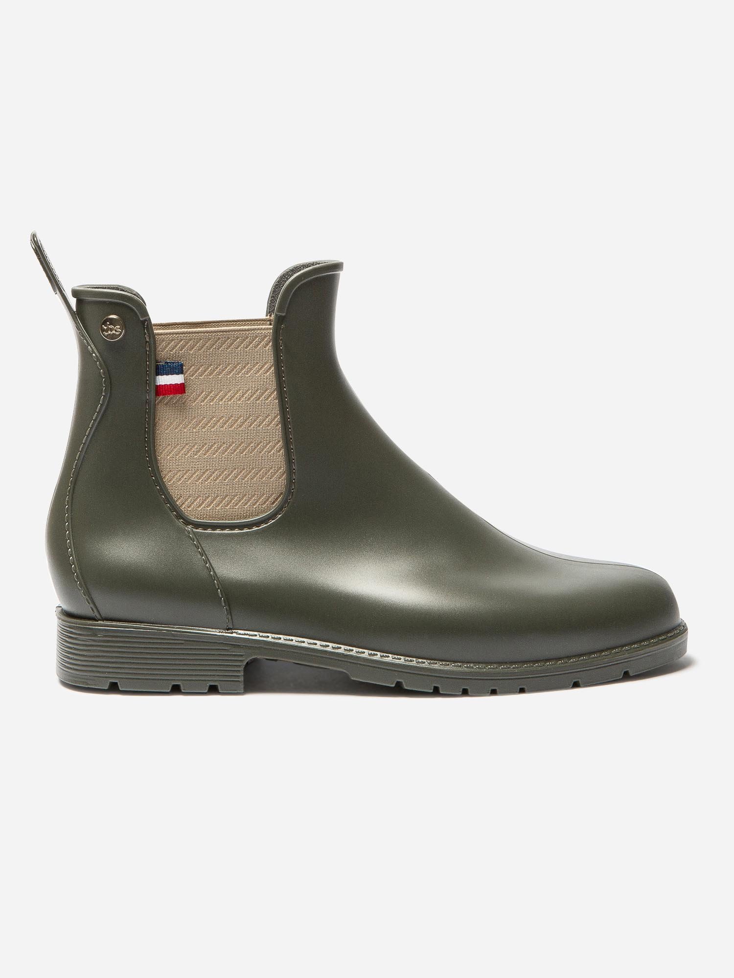 Bottes De Pluie Femme Caoutchouc Vert Kaki