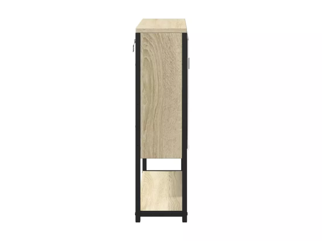 Prolenta Premium - Armoire de salle de bain à miroir chêne sonoma bois ingénierie
