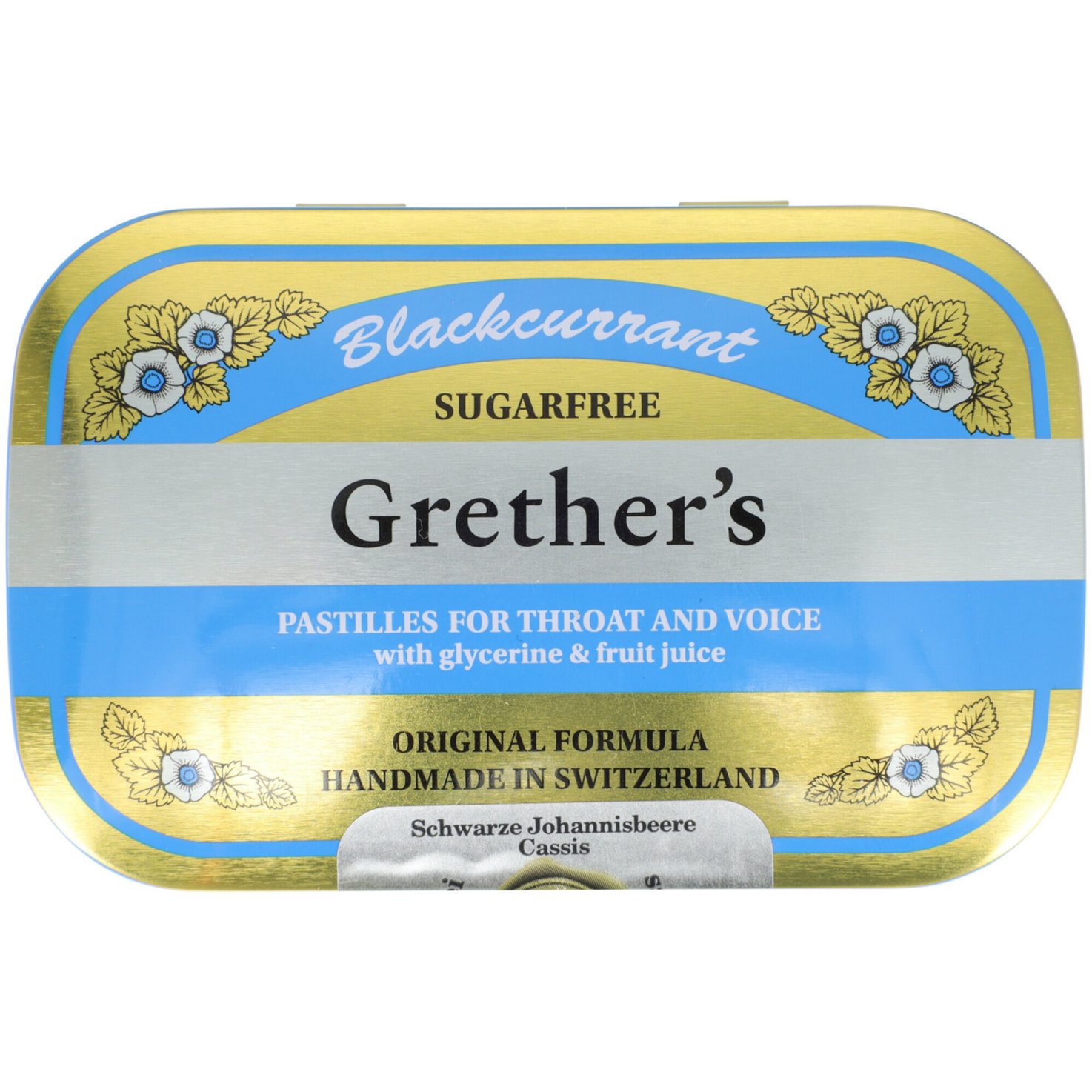 Grether's Bonbons Pastilles Blackcurrant ohne Zuckerzusatz
