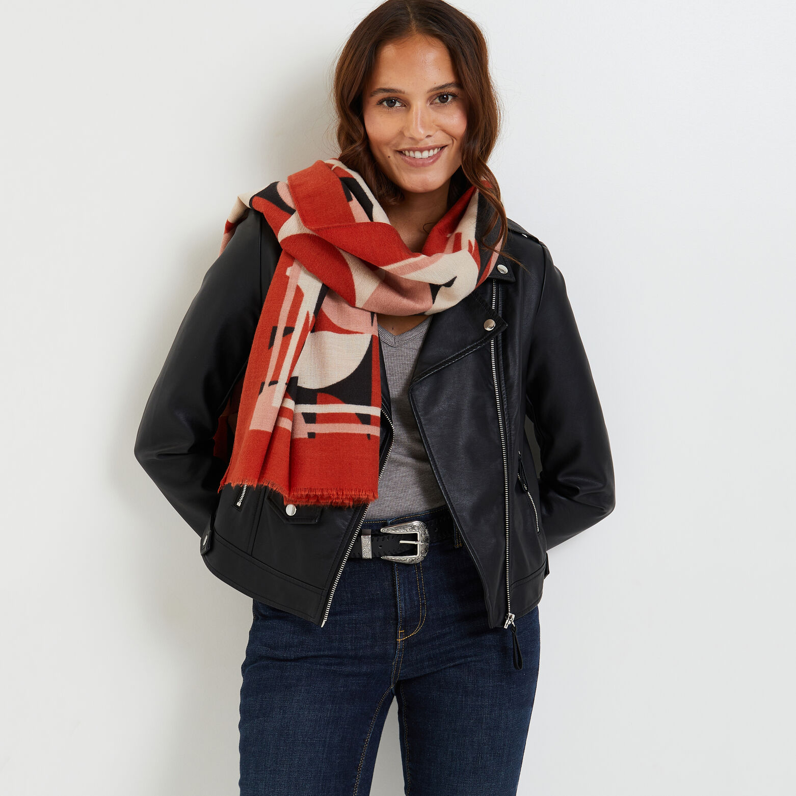 Etole à motifs femme