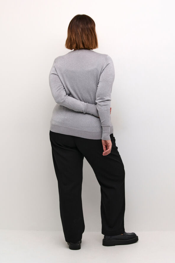 Kaffe Curve KCregitta Cardigan Grey silver metallic
