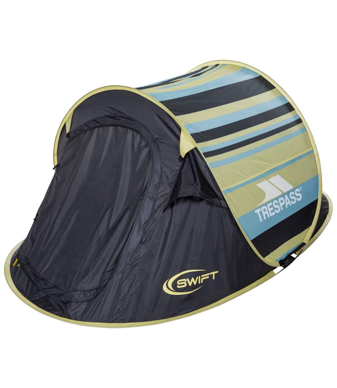 Trespass - Tente pop-up SWIFT (Jaune clair À rayures) (Taille unique) - UTTP4388
