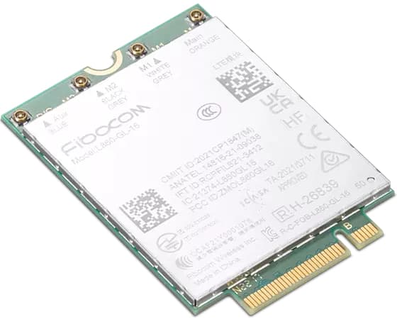 Fibocom L860-GL-16 - Trådløs mobilmodem - 4G LTE - M.2 Card - for ThinkPad P14s Gen 3 21AK, 21AL, 21J5, 21J6; T14 Gen 3 21AH, 21AJ, 21CF, 21CG