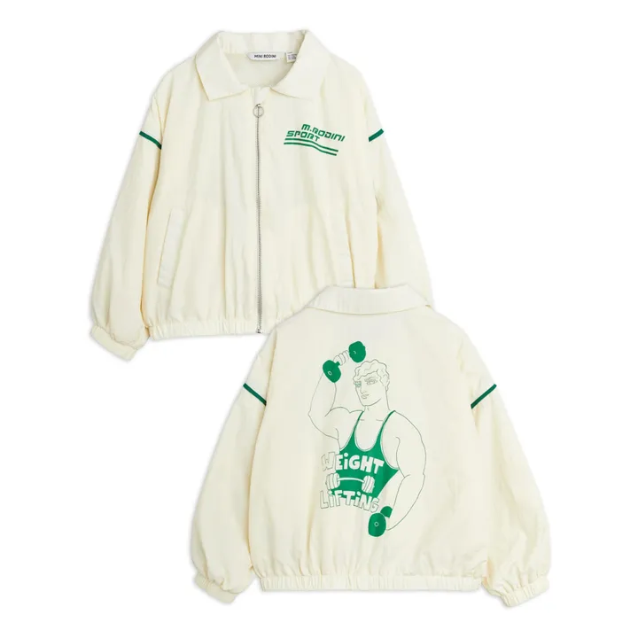 Mini Rodini Veste Bodybuilder Matière Recyclée | Ecru