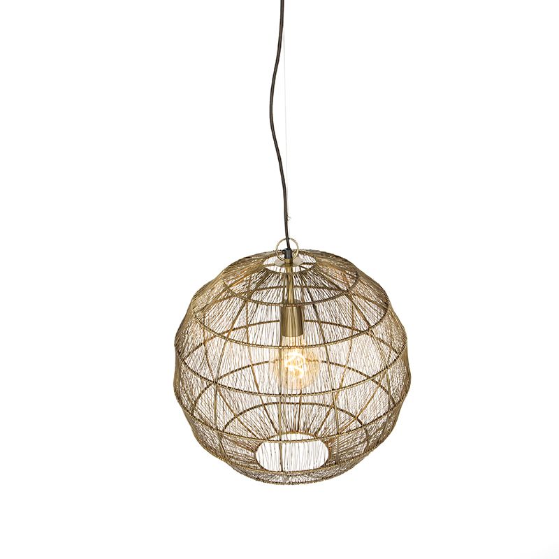 Moderne hanglamp messing 42 cm - Bolti
