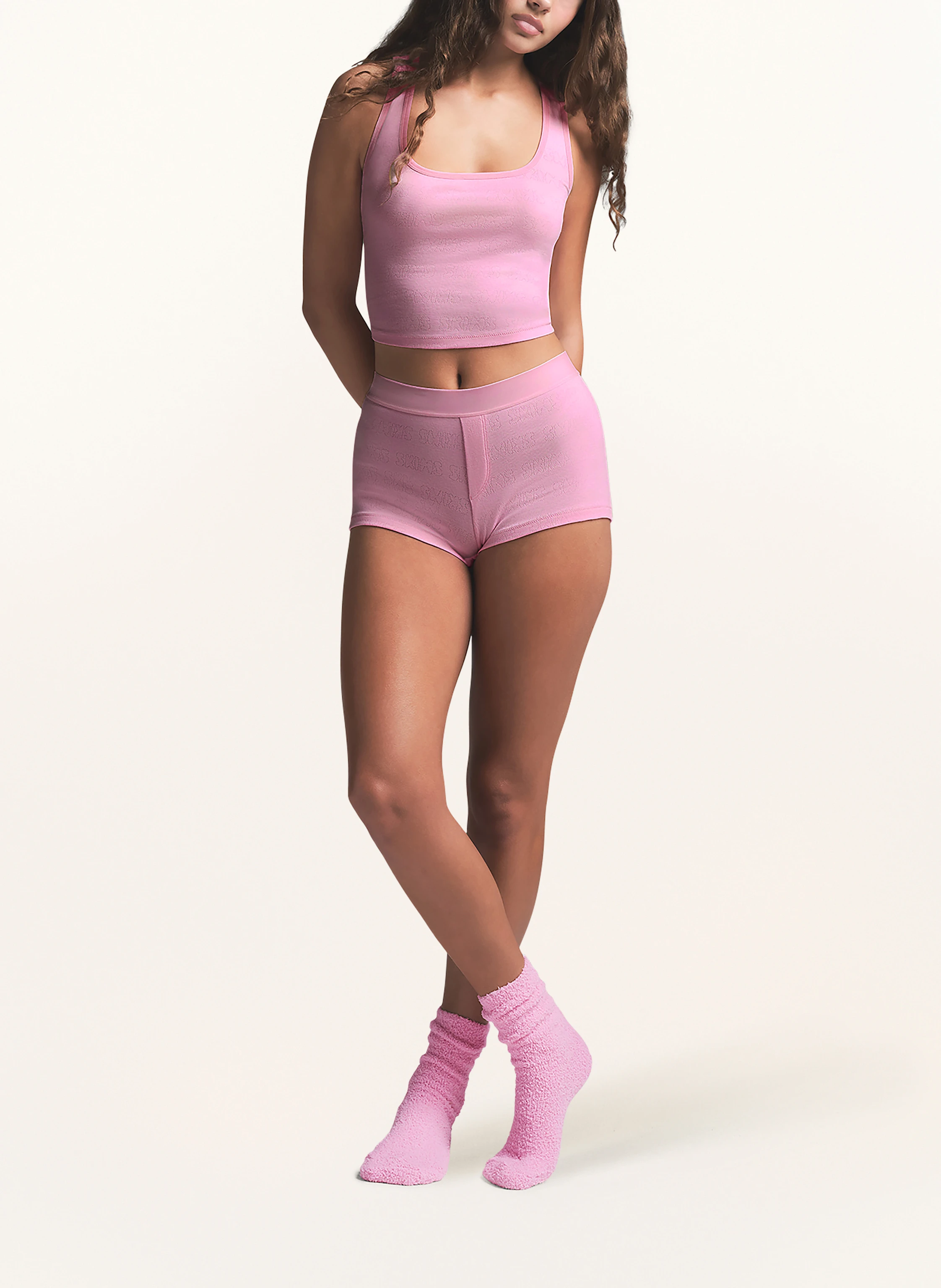 SKIMS Shorty-Schlafanzug POINTELLE