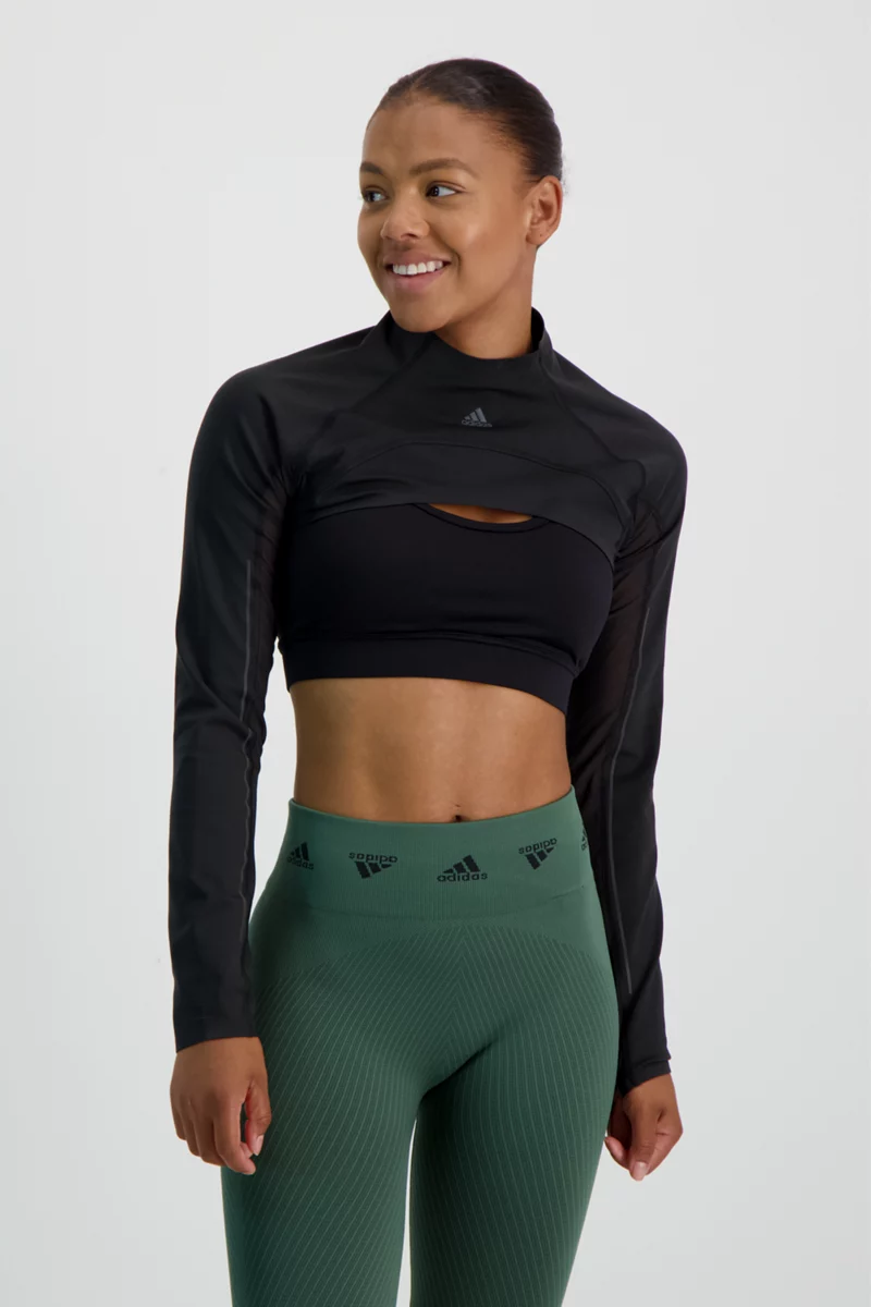 adidas Performance HIIT 45 Seconds Super Crop Damen Longsleeve