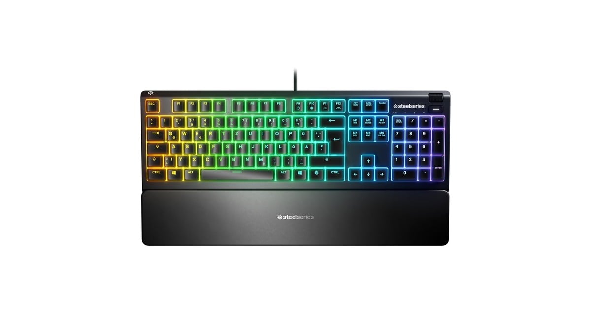 SteelSeriesApex 3, gaming toetsenbord  (Zwart, US lay-out, SteelSeries Whisper-Quiet, RGB leds)