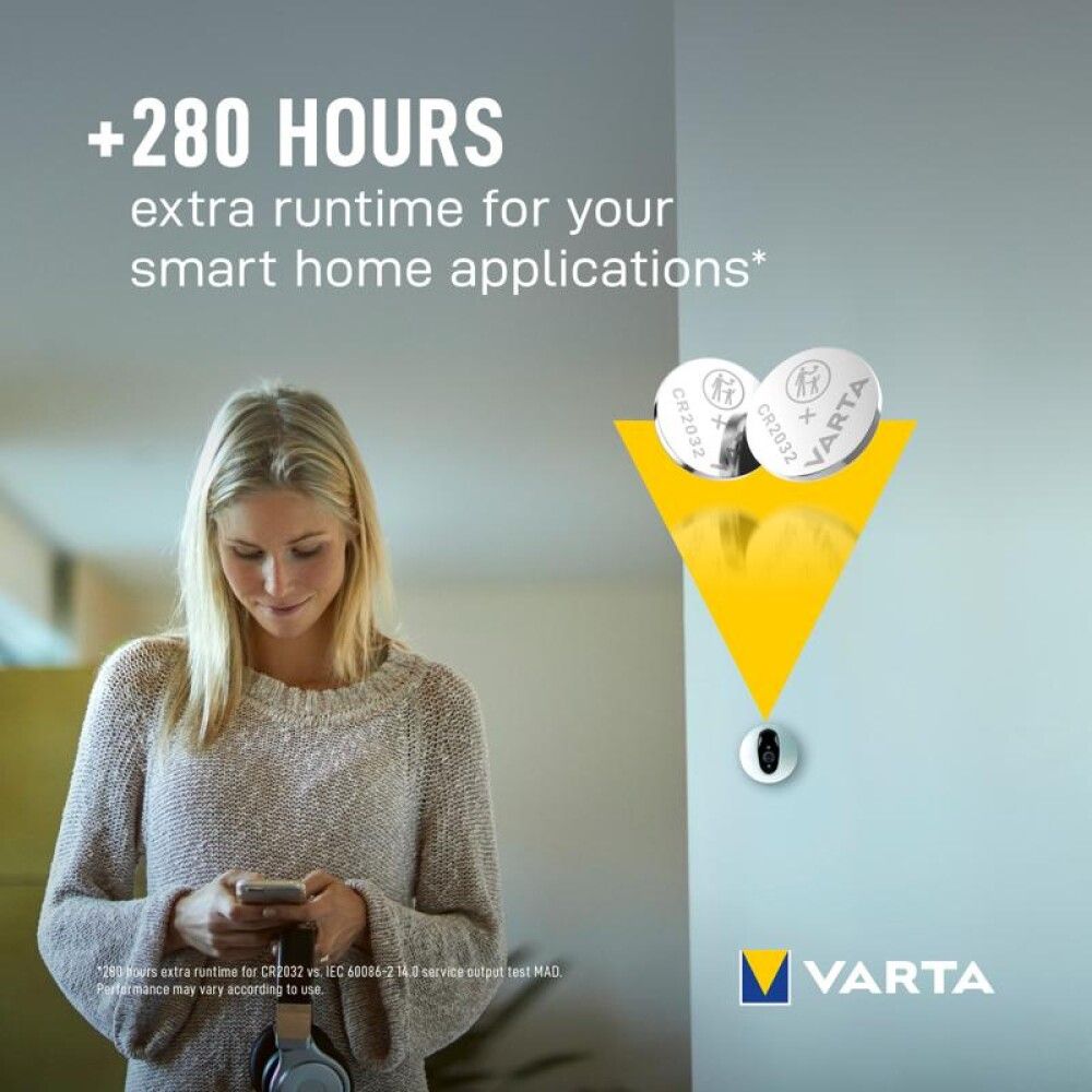 KNAPPCELLEBATTERI VARTA CR2032 3V